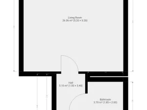 Pronájem bytu 1+kk, Praha - Žižkov, Viklefova, 38 m2