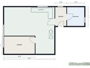 Pronájem bytu 2+kk, Praha - Radotín, Matějovského, 50 m2