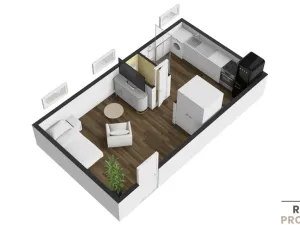 Pronájem bytu 1+1, Břeclav - Charvátská Nová Ves, SNP, 27 m2