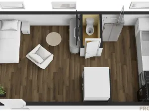 Pronájem bytu 1+1, Břeclav - Charvátská Nová Ves, SNP, 27 m2