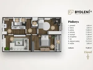 Prodej bytu 3+1, Ústí nad Labem, Příkopy, 74 m2