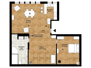 Prodej bytu 2+kk, Brandýs nad Labem-Stará Boleslav, Královická, 104 m2