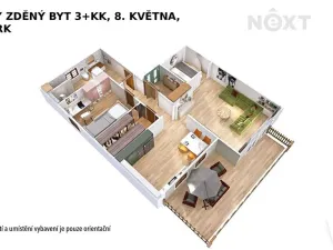 Prodej bytu 3+kk, Šumperk, 8. května, 88 m2