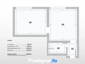 Prodej bytu 2+kk, Znojmo, Mikulášské náměstí, 39 m2