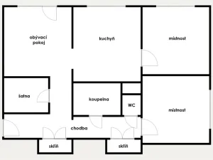 Prodej bytu 3+1, Most, Jaroslava Vrchlického, 72 m2