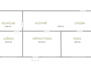 Prodej bytu 3+1, Most, Josefa Skupy, 62 m2