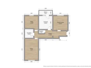 Prodej bytu 3+1, Tlučná, Na Čampuli, 87 m2