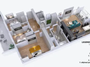 Pronájem bytu 4+kk, Brno, Placzkova, 112 m2