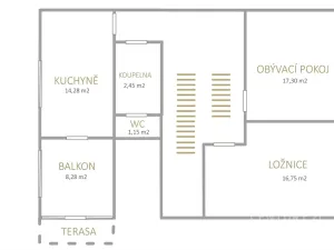 Prodej rodinného domu, Praha, Vycpálkova, 110 m2