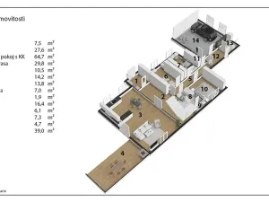 Prodej kanceláře, Hrochův Týnec, 356 m2