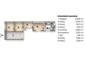 Prodej rodinného domu, Bělkovice-Lašťany, 70 m2