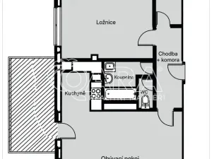 Pronájem bytu 2+kk, Praha - Letňany, Terezínská, 71 m2