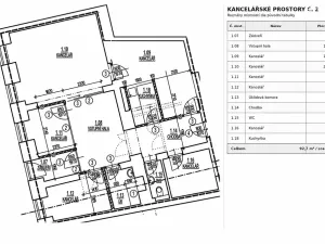 Pronájem kanceláře, Brno, Plotní, 93 m2