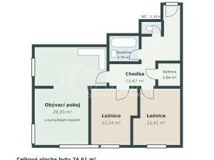 Prodej bytu 3+kk, Rudná, Havlíčkovo nám., 75 m2