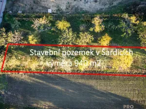 Prodej pozemku pro bydlení, Šardice, 940 m2