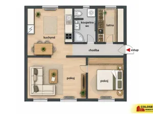 Pronájem bytu 2+1, Uherský Brod, 69 m2