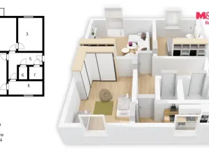 Prodej bytu 3+1, Vysoké Mýto - Litomyšlské Předměstí, Odbojářská, 77 m2