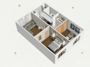 Prodej bytu 3+1, Bukovany, 66 m2