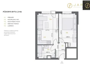 Prodej bytu 2+kk, Kladno, Vojtěcha Lanny, 37 m2