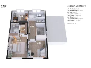 Prodej rodinného domu, Kamenice - Ládví, Lomená, 156 m2