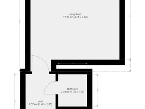 Pronájem bytu 1+kk, Praha - Střešovice, Na Malovance, 25 m2