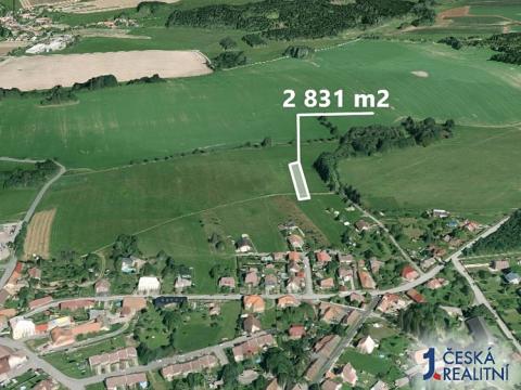 Prodej podílu zemědělské půdy, Choustník, 707 m2