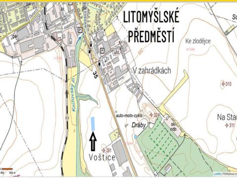 Prodej pozemku pro komerční výstavbu, Vysoké Mýto, Voštice, 3446 m2