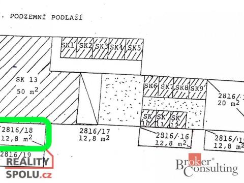 Prodej garáže, Opava - Předměstí, Krnovská, 13 m2