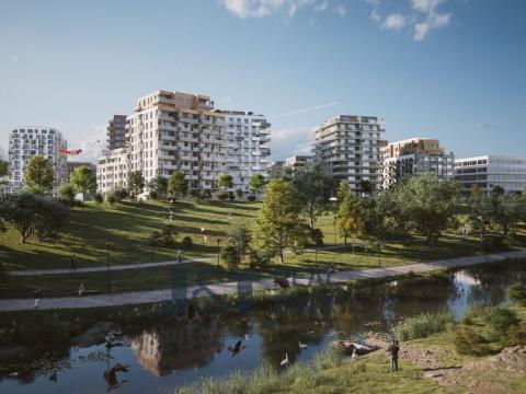 Prodej bytu 2+kk, Praha - Karlín, Libeňský ostrov, 59 m2