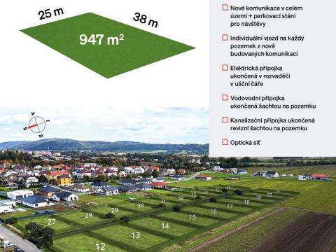 Prodej pozemku pro bydlení, Lipník nad Bečvou, 947 m2