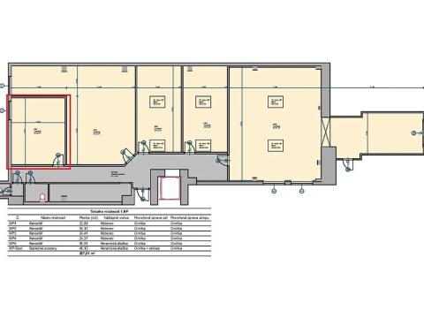 Pronájem kanceláře, Frýdek-Místek, Nádražní, 23 m2