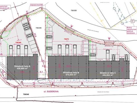 Prodej komerčního pozemku, Ostrava, Suderova, 4494 m2