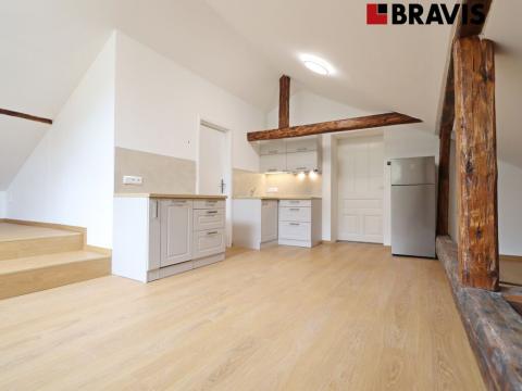 Pronájem bytu 1+kk, Brno - Pisárky, Kamenomlýnská, 45 m2