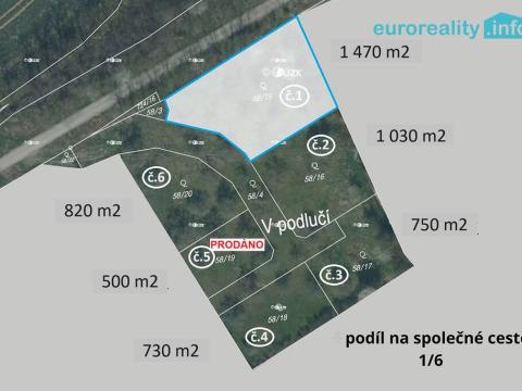 Prodej pozemku pro bydlení, Plzeň - Božkov, 1470 m2