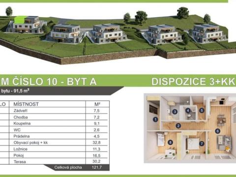 Prodej bytu 3+kk, Luka nad Jihlavou, Na Balkáně, 91 m2