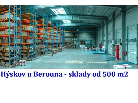 Pronájem skladu, Hýskov, Na Břasích, 1000 m2