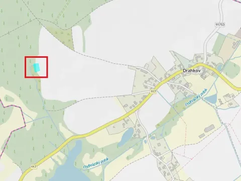 Prodej pole, Drahkov, 1701 m2