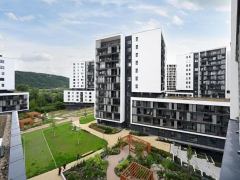 Pronájem bytu 1+kk, Praha - Modřany, Mezi vodami, 33 m2