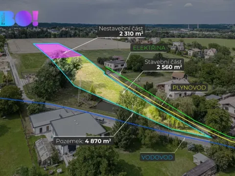 Prodej pozemku pro bydlení, Třinec - Konská, 2560 m2