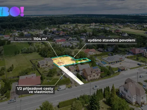 Prodej pozemku pro bydlení, Ostrava - Bartovice, 1104 m2
