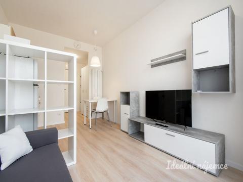 Pronájem bytu 1+kk, Praha - Vysočany, Poděbradská, 18 m2