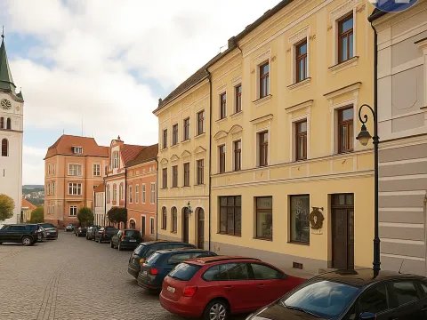 Pronájem bytu 2+kk, Vimperk, náměstí Svobody, 45 m2