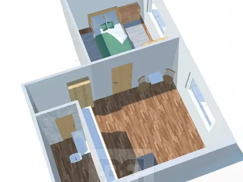 Pronájem bytu 2+kk, Karlovy Vary, Lidická, 38 m2