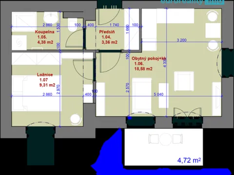 Prodej bytu 2+kk, Mariánské Lázně, Hlavní třída, 37 m2