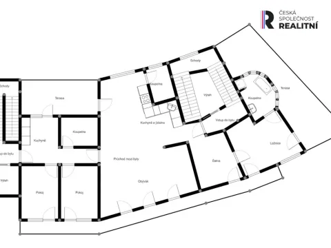 Prodej atypického bytu, Kroměříž, náměstí Míru, 178 m2