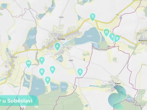 Prodej podílu 1/8 pozemku, Tučapy, 195329 m2