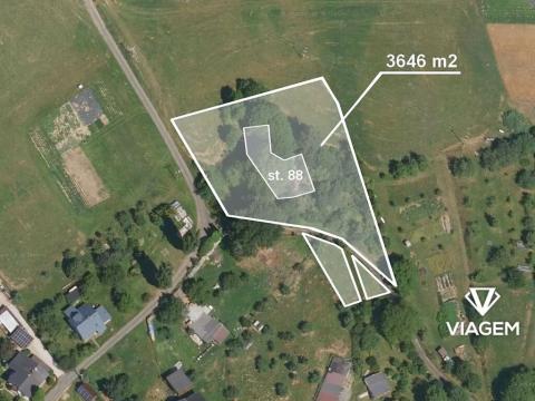 Prodej podílu pozemku pro bydlení, Roztoky u Semil, 1823 m2