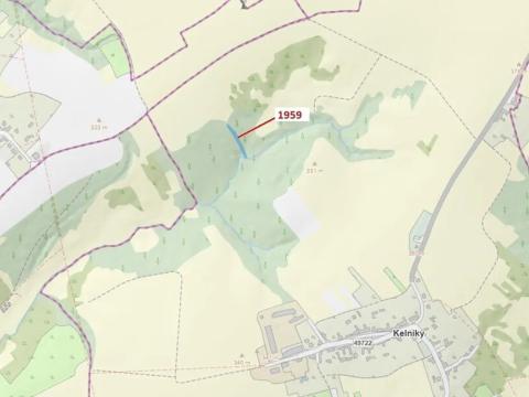 Dražba lesa, Kelníky, 1160 m2