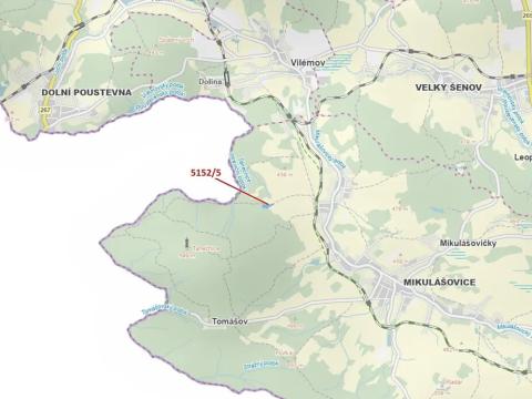 Dražba lesa, Mikulášovice, 4741 m2