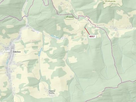 Dražba lesa, Zděchov, 435 m2